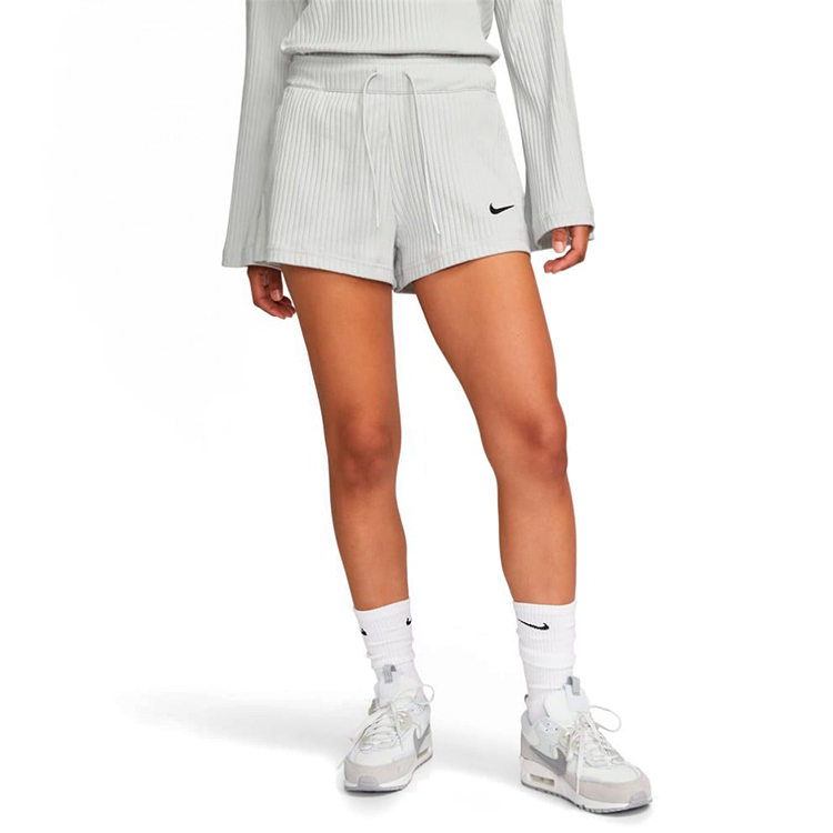Sorti Nike W NSW RIB JRSY SHORT L Gri Femei photo 2