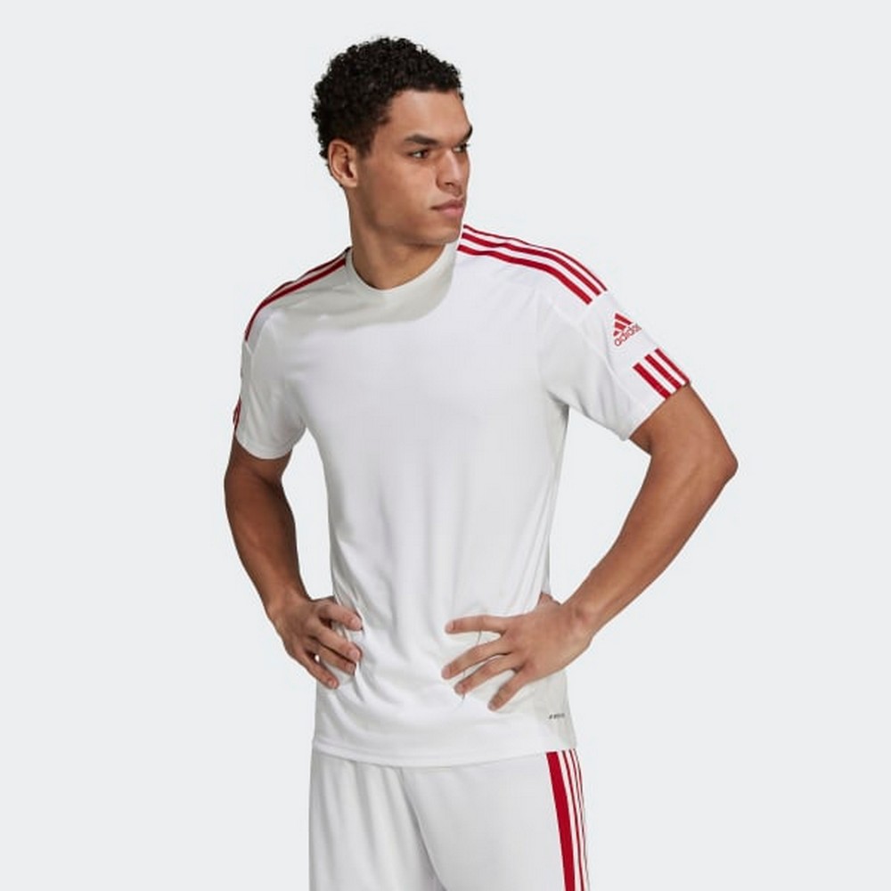 Tricou bărbătesc Adidas SQUAD 21 JSY SS S Alb photo 2