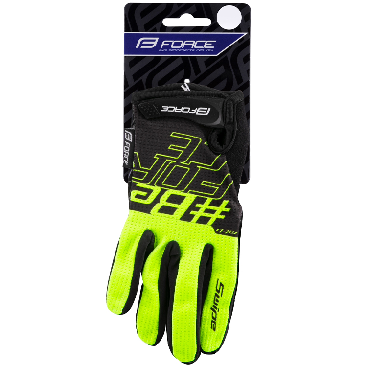 Перчатки велосипедные Force MTB SWIPE summer Черный 905726 photo 2