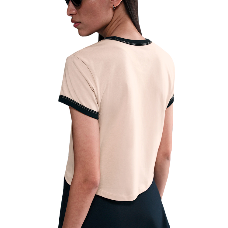 Tricou Nike W NSW SS RINGER TEE VNTG RUN XL Bej Femei photo 2