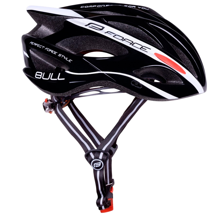 Casca de bicicleta Force BULL Negru-alb 902927 photo 2