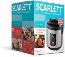 Мультиварка Scarlett SCMC410S27, 5 л, 900 Вт, 22 программ, Серебристый thumbnav 7