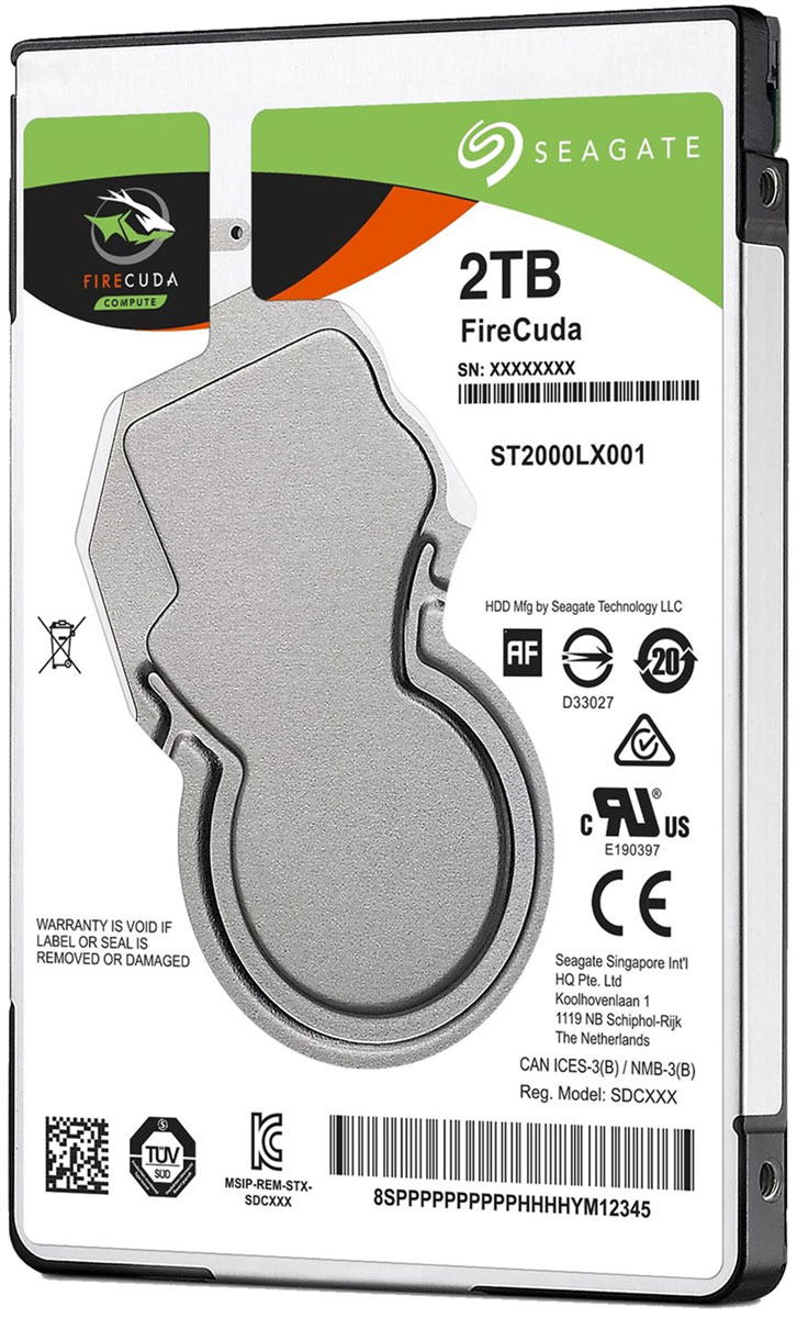 2.5" SHDD 2.0TB Seagate ST2000LX001 FireCuda™ Compute Hybrid Laptop Thin SSHD, 8GB MLC Flash, 5400rpm, 128Mb, 7mm, SATAIII, NP ( Up to 5x faster than a traditional hdd ) photo 1