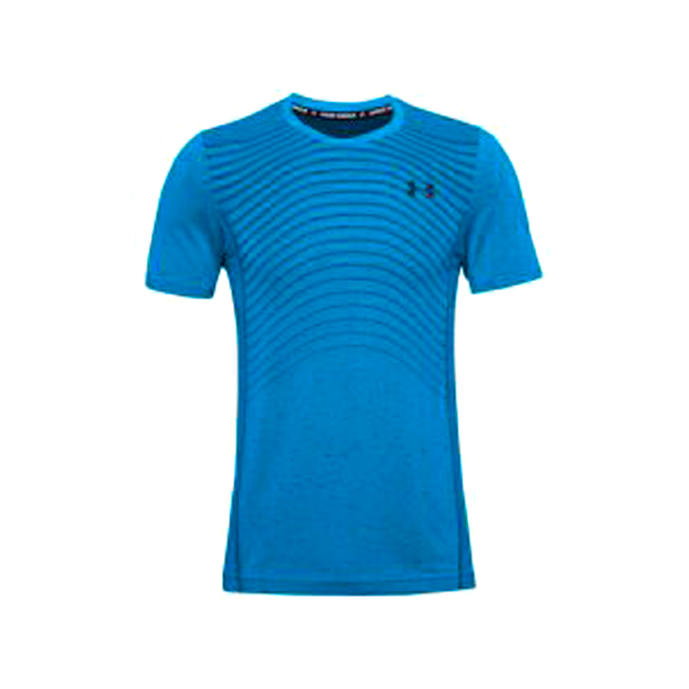 Tricou bărbătesc Under Armour UA Seamless Wave SS L Albastru photo 1 Tricou bărbătesc Under Armour UA Seamless Wave SS L Albastru photo 1