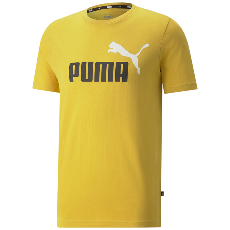 Tricou bărbătesc Puma ESS+ 2 Col Logo Tee S Galben photo 1