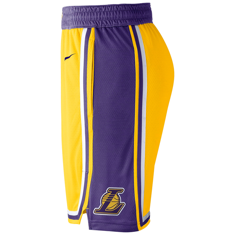 Sorti de bărbați Nike LAL M NK SWGMN SHORT ROAD S Galben photo 2