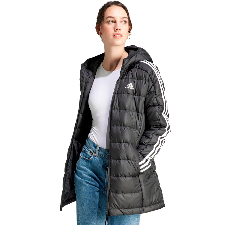 Куртка Adidas W ESS 3S L D HP XXS Черный Женский photo 2