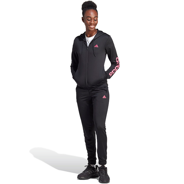 Costum Sportiv Adidas W LINEAR TS 2XS Negru Femei photo 3