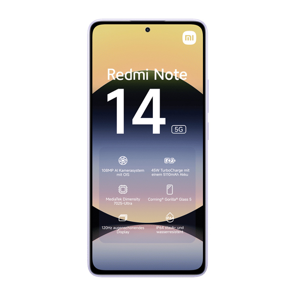 Смартфон Xiaomi Redmi Note 14 5G / 6.67'' / 6 ГБ / 128 ГБ / Lavender Purple photo 5