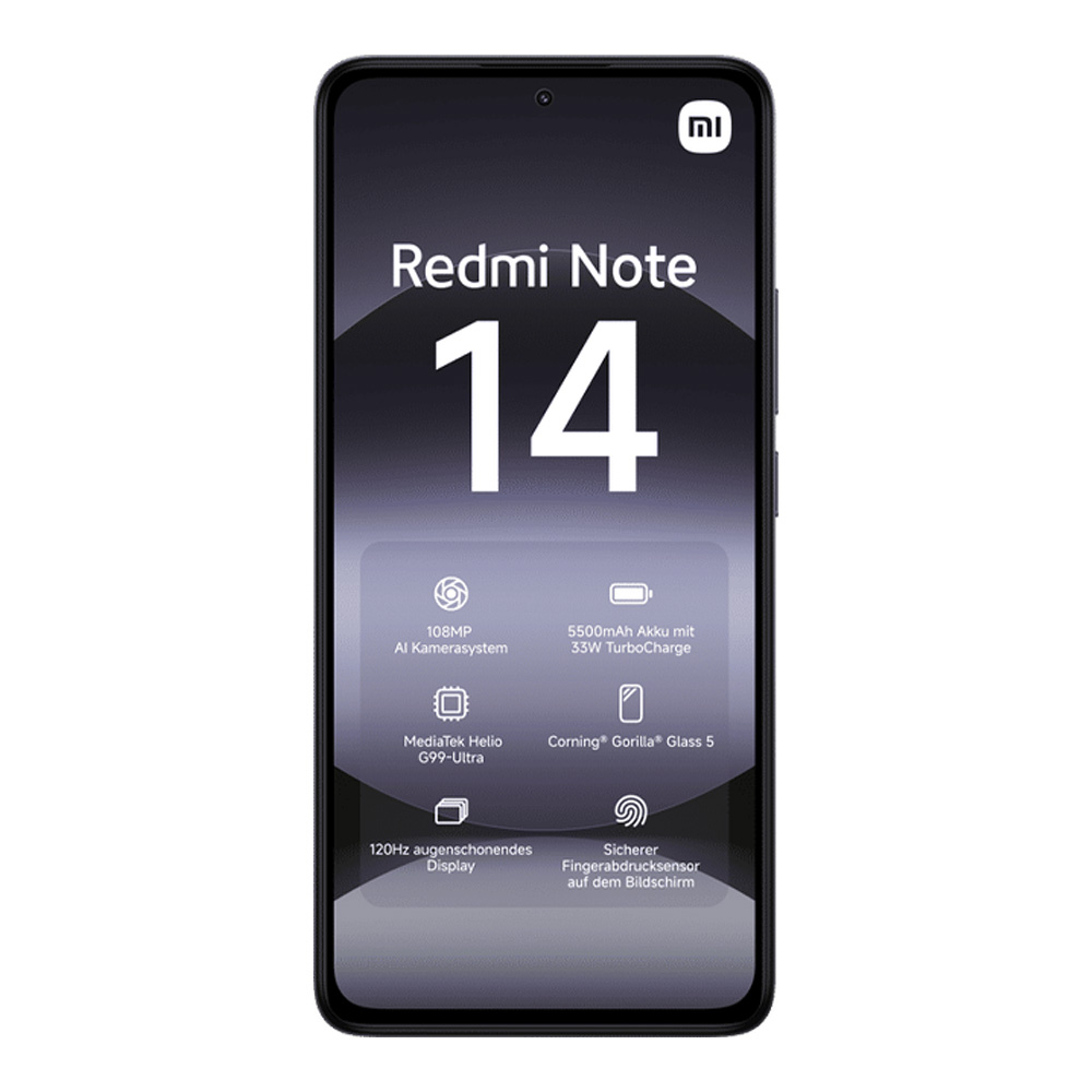 Smartphone Xiaomi Redmi Note 14 / 6.67'' / 6 GB / 128 GB / Midnight Black photo 2