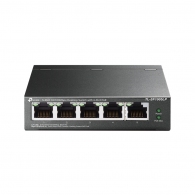 TP-LINK TL-SF1005LP 5-port 10/100M PoE Switch, 5 10/100M RJ45 ports including 4 PoE ports, 41W, steel case thumbnav 1