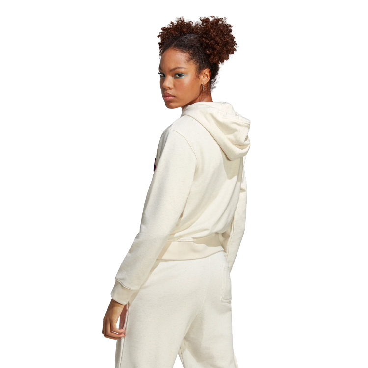Hanorac Adidas SMALL LOGO HOOD 2XS Bej Femei photo 3