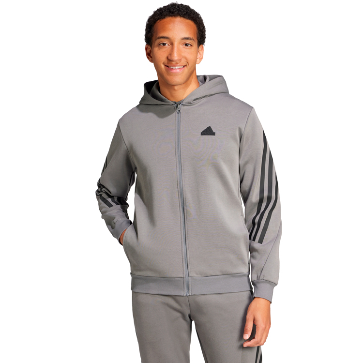 Hanorac pt bărbați Adidas M FI 3S FZ S Gri photo 2