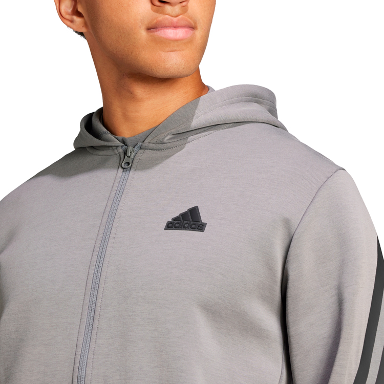 Hanorac pt bărbați Adidas M FI 3S FZ S Gri photo 4