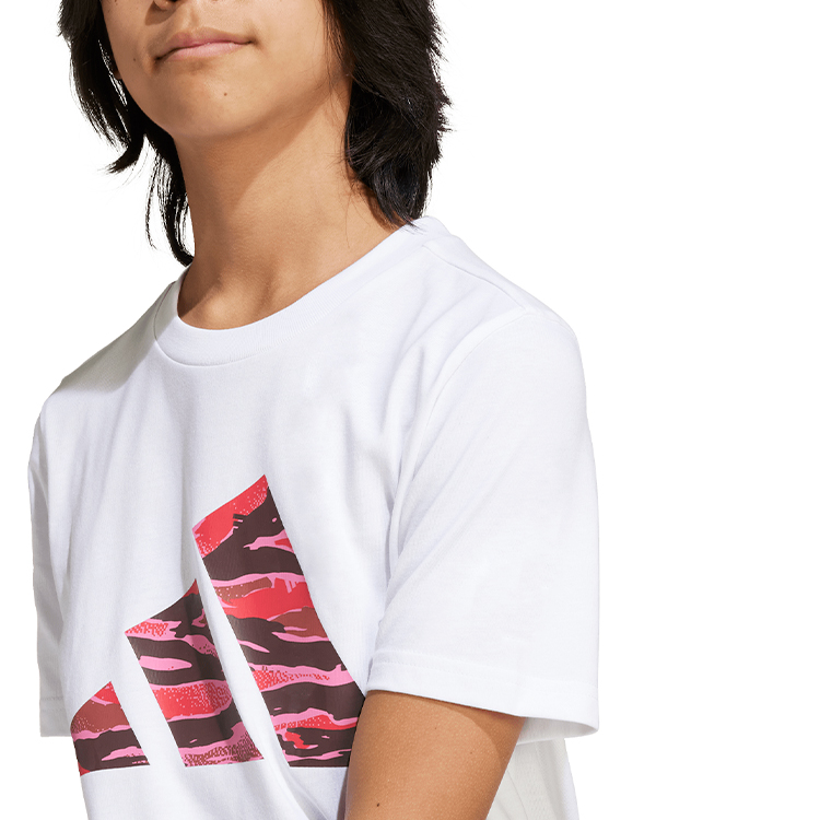 Футболка Adidas J CAMO LOGO TEE / Женский / 128 / Белый photo 4