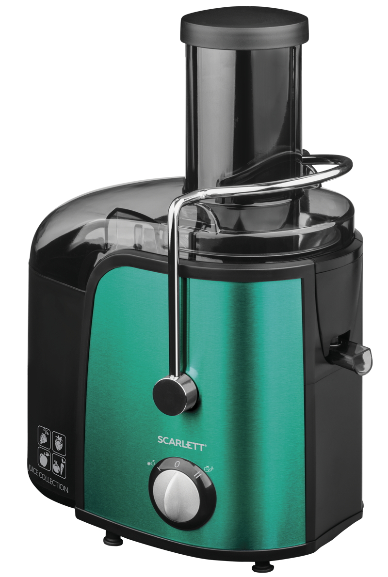 Соковыжималка центробежная Scarlett SCJE50S29, 1.10 л, 1000 Вт, 2 скоростей, Зеленый photo 1
