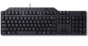Dell KB-522 Wired Business Multimedia USB Keyboard,  Black (580-17683),  Includes detachable palm-rest 2 Hi-Speed USB 2.0 ports, Seven multimedia keys and seven hot keys. thumbnav 1