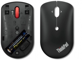 Mouse Compact  Wireless ThinkPad / USB-C / 2400 dpi / Optical / Black thumbnav 6