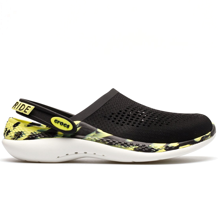 Slapi Crocs LiteRide 360 Marbled pt Barbati / 39-40 / Negru-galben photo 2