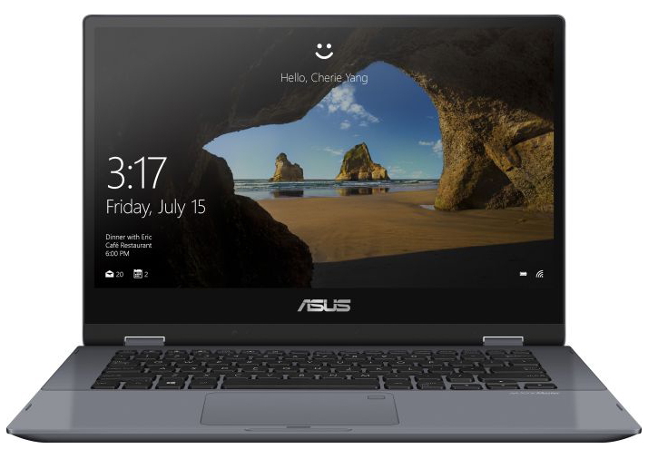 Laptop Asus Ultrabook VivoBook Flip VivoBook Flip 14 TP412FA-EC112T 14” / 4 GB / 256 GB / Core i3 / UHD Graphics 620 / Gri cu albastru photo 1