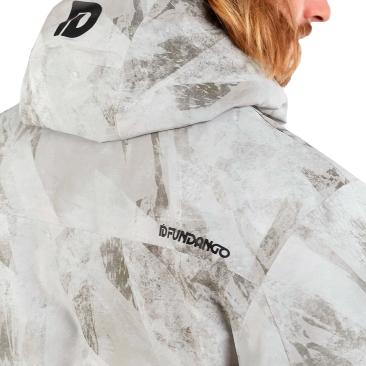 Geacă pt Barbati Fundango Tilbury ECO Logo Anorak S Alb-gri photo 3
