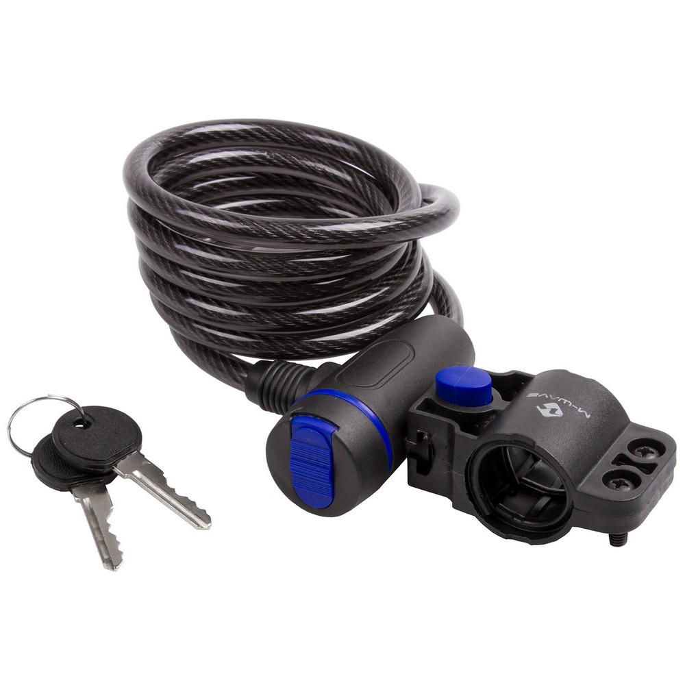 Lant antifurt M-WAVE M-WAVE S 8.15 spiral cable lock photo 1 Lant antifurt M-WAVE M-WAVE S 8.15 spiral cable lock photo 1