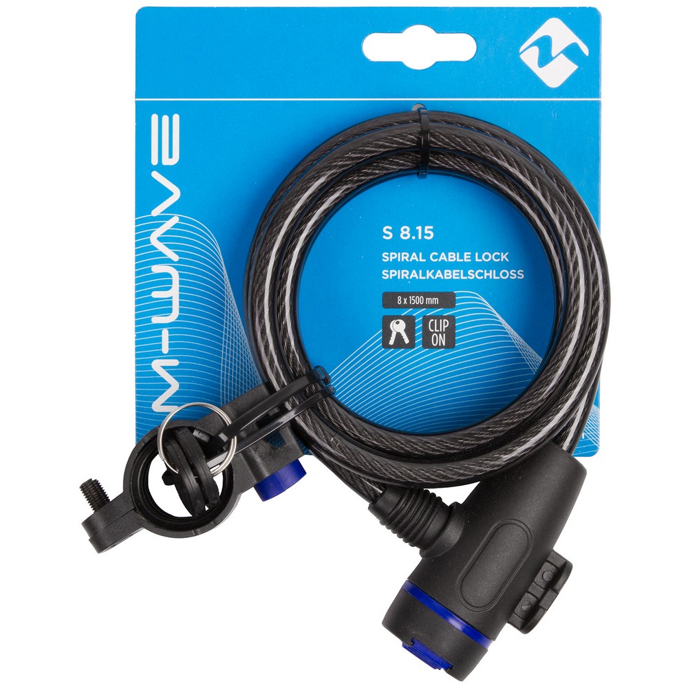 Lant antifurt M-WAVE M-WAVE S 8.15 spiral cable lock photo 2