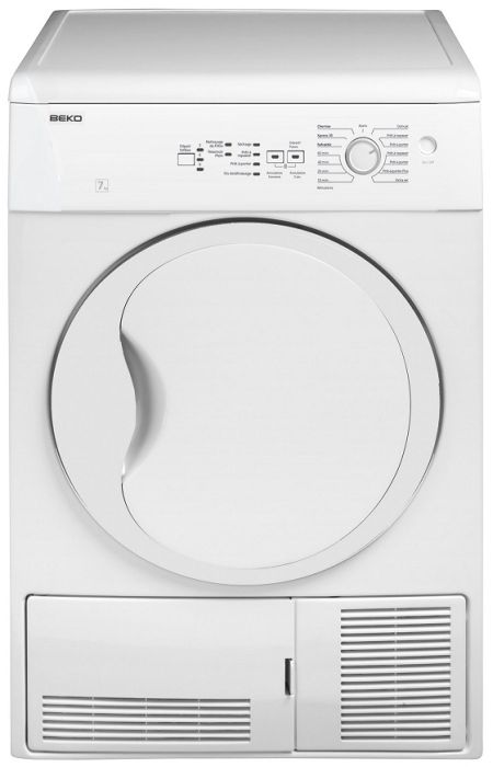 Masina de uscat rufe Beko DC7130 / 7 kg / B / Alb photo 1