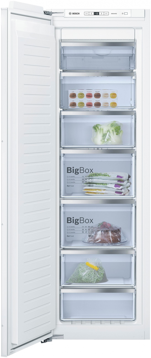 Congelator incorporabil Bosch GIN81AE30 / 211 l / 177.2 cm / A++ / Alb photo 1 Congelator incorporabil Bosch GIN81AE30 / 211 l / 177.2 cm / A++ / Alb photo 1