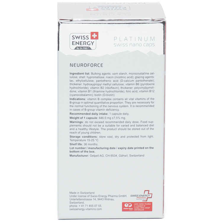 Vitamine Swiss Energy NanoCaps Swiss Energy NEUROFORCE N30 photo 5