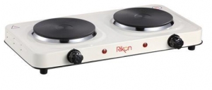 Plita de masa electrica Rikon RKN30, 2 arzatoare, 2000 W, Alb thumbnav 1