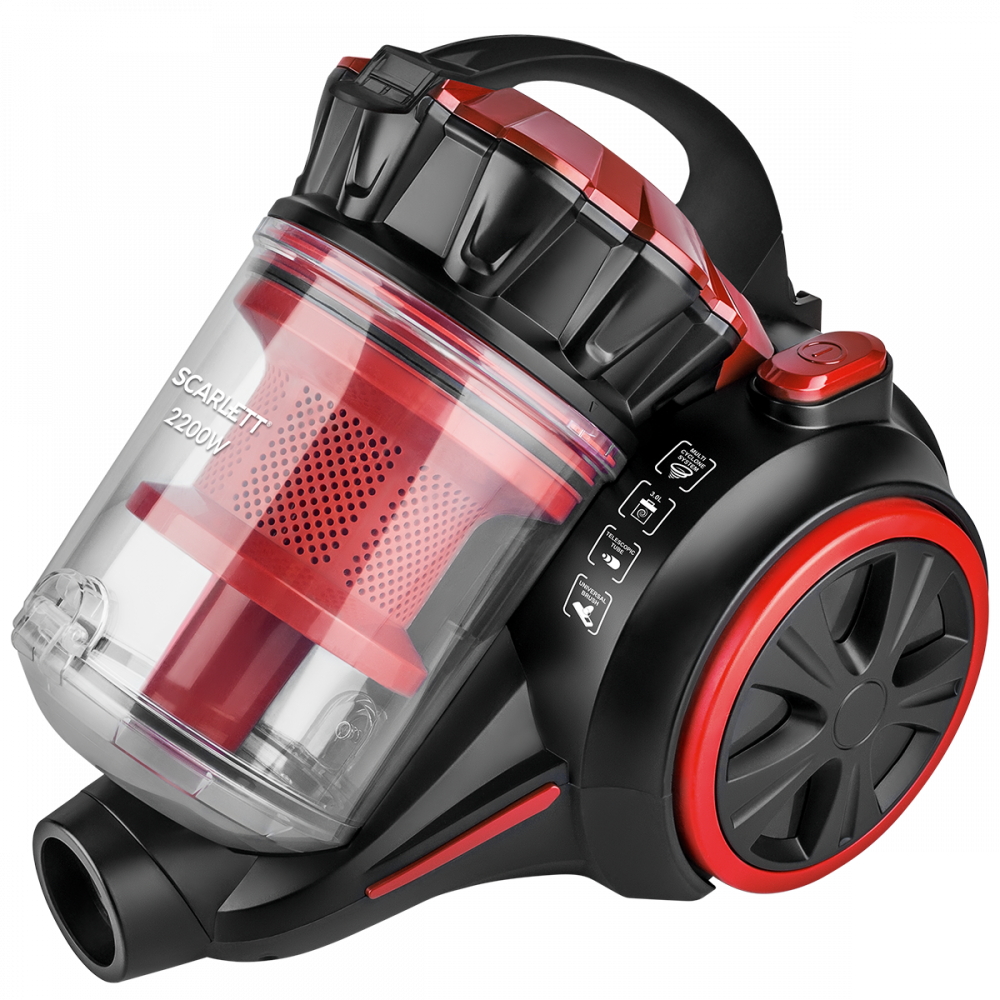 Aspirator cu container Scarlett SCVC80C330 / 2200W / Rosu photo 1 Aspirator cu container Scarlett SCVC80C330 / 2200W / Rosu photo 1