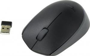 Logitech Wireless Mouse M171 Black, Optical Mouse for Notebooks, Nano receiver,  Black, Retail thumbnav 3
