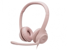 Casti Logitech USB H390, Rose thumbnav 1