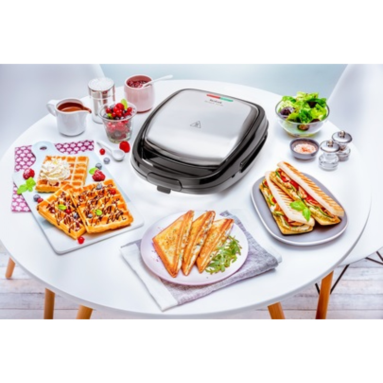 Sandwtch maker Tefal SW341031, 700 W, Gri-negru photo 4