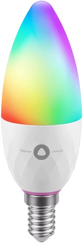 LED Bec YANDEX Smart Bulb with Alisa / Smart Wi-Fi RGB / E14 / 8W / 1700K-6500K photo 1