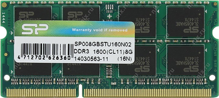 Оперативная память Silicon Power DDR3-1600 SODIMM 8ГБ photo 1