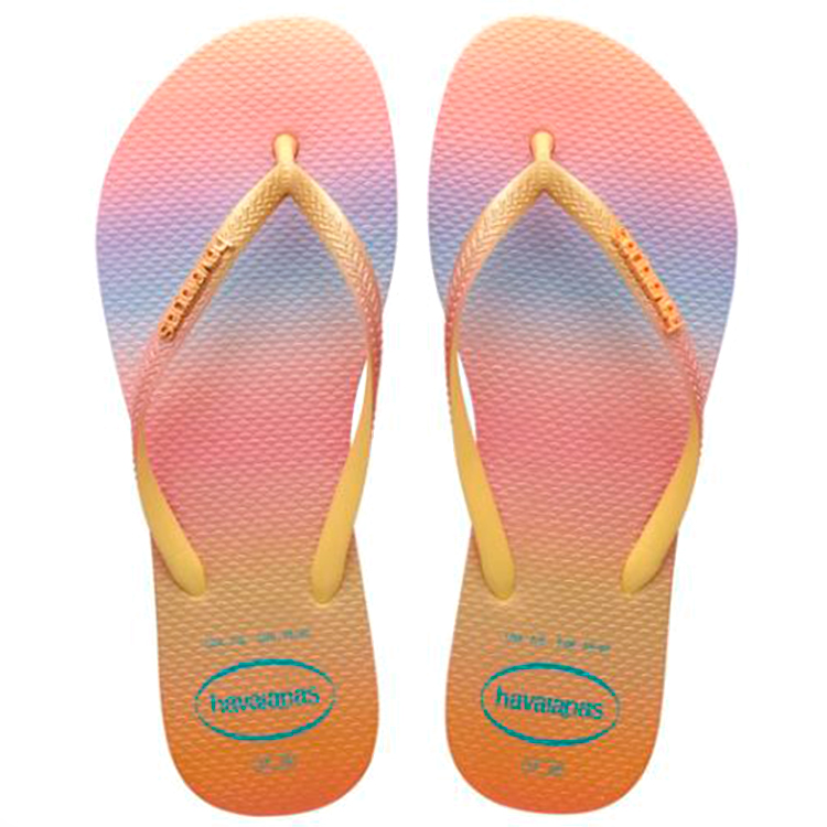 Slapi Havaianas SLIM GRADIENT pt Femei / 35/36 / Galben photo 3
