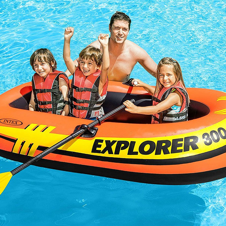 Barca gonflabila cu vasle si pompa INTEX EXPLORER 300 photo 3