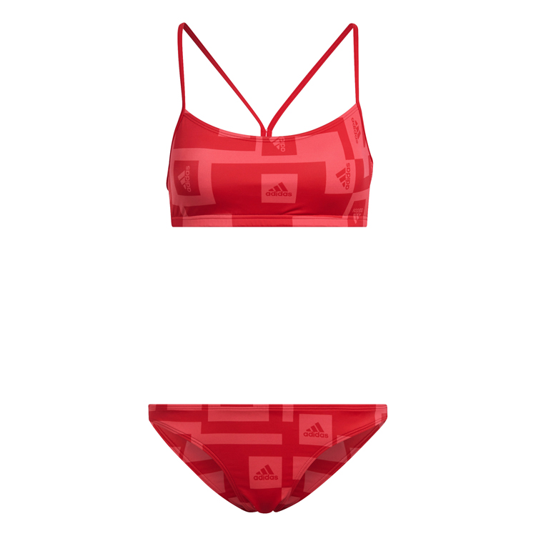 Costum p/u inot Adidas BARS AOP BIKINI / Femei / S / Rosu photo 1 Costum p/u inot Adidas BARS AOP BIKINI / Femei / S / Rosu photo 1