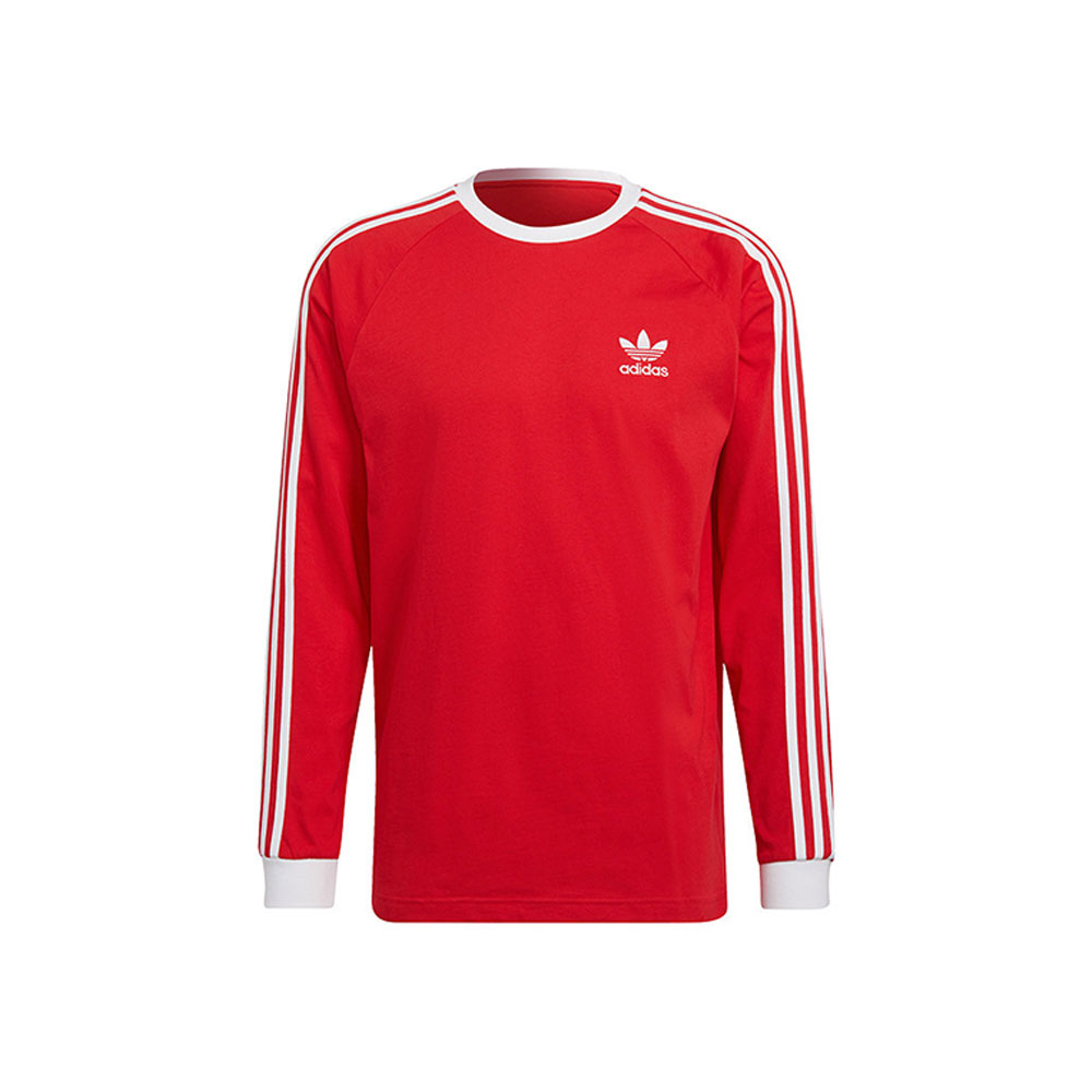 Hanorac pt bărbați Adidas 3-STRIPES LS T S Rosu photo 1
