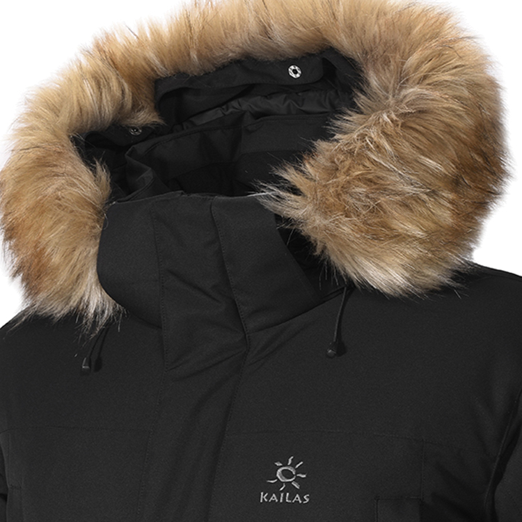 Geacă pt Barbati Kailas Long Thick Fur Down Jacket XL Negru photo 4