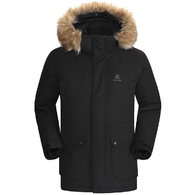 Scurta Kailas Long Thick Fur Down Jacket thumbnav 1