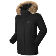Scurta Kailas Long Thick Fur Down Jacket thumbnav 2