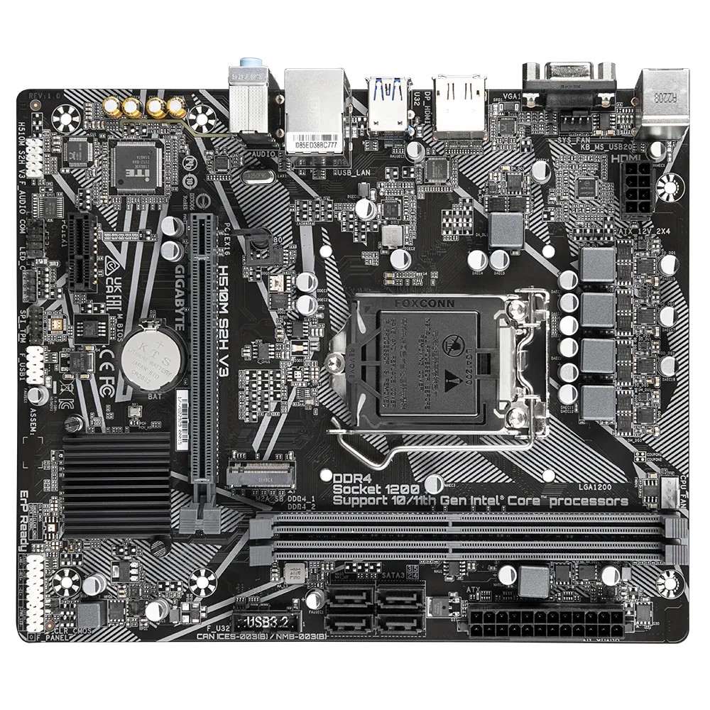 Placa de baza GIGABYTE H510M S2H V3 / Socket 1200 / H470 / DDR4 / mATX photo 3