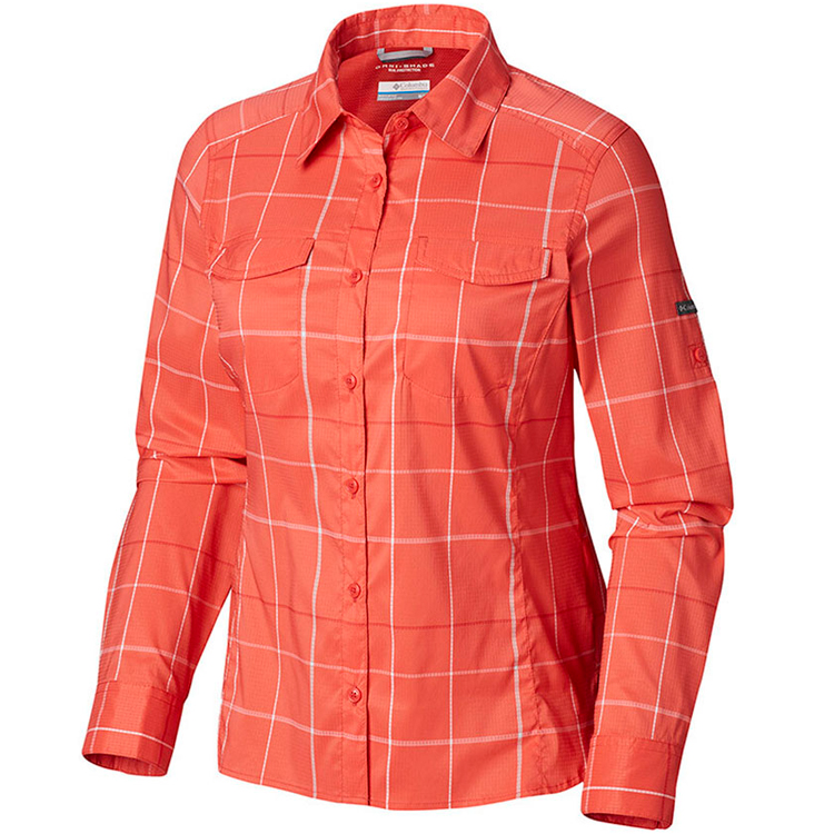 Camasa Columbia Silver Ridge Lite Plaid LS Shirt XS Portocaliu Femei photo 1 Camasa Columbia Silver Ridge Lite Plaid LS Shirt XS Portocaliu Femei photo 1