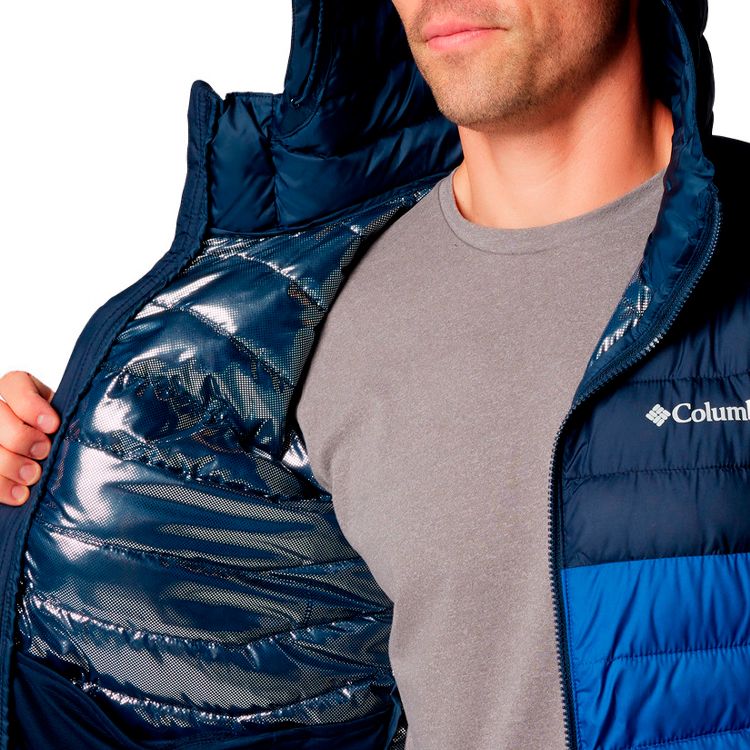 Geacă pt Barbati Columbia Powder Lite II Hooded Jacket S Albastru photo 4