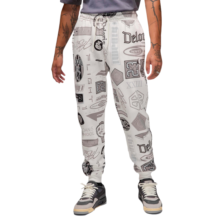 Брюки Nike M J ESS AOP FLC PANT XL Белый Мужской photo 1 Брюки Nike M J ESS AOP FLC PANT XL Белый Мужской photo 1