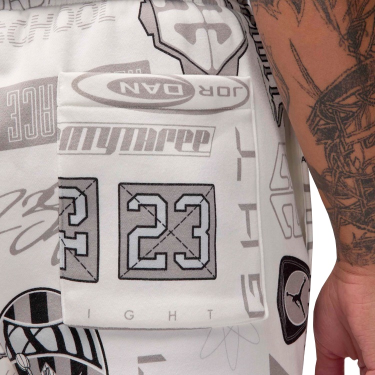 Брюки Nike M J ESS AOP FLC PANT XL Белый Мужской photo 3