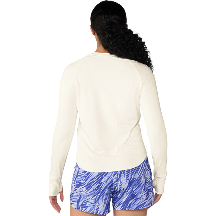 Hanorac Nike W NK SWIFT DF UV LS CRW / Femei / M / Bej photo 2